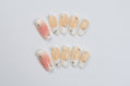 Sugar Tips (Medium Coffin) Press on Handmade Nails
