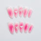 Pink Lemonade (Medium Almond) Press on Handmade Nails