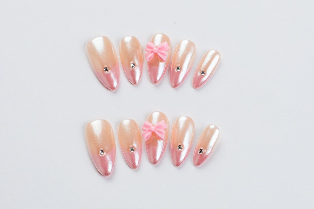 Dainty Girl (Medium Almond) Press on Handmade Nails