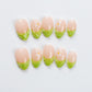 Wild Avocado (Short Almond) Press on Handmade Nails