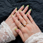 Wild Avocado (Short Almond) Press on Handmade Nails