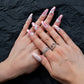 Pink Parfait (Medium Coffin) Press on Handmade Nails