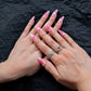 Pink Lemonade (Medium Almond) Press on Handmade Nails