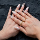 Tropical Treasure (Medium Almond) Press on Handmade Nails