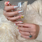 Tropical Bloom (Medium Almond) Handmade Press on Nails
