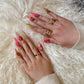 Golden Hibiscus Glow (Long Stiletto) Press on Handmade Nails