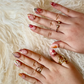 Tropical Garden Breeze (Short Almond) Press on Handmade Nails