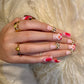 Pink Safari (Short Duck) Press on Handmade Nails