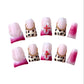 Pink Safari (Short Duck) Press on Handmade Nails